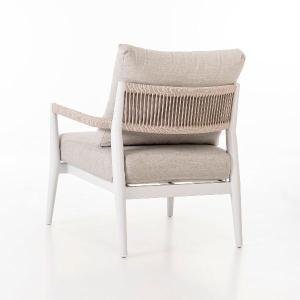 Formentor white terrace set and beige seat