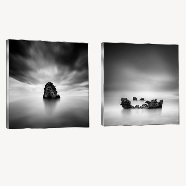 CUADROS FOTO CRISTAL CON MARCO PLATA 70*70 CM (ELEGIR MODELO, VENTA POR SEPARADO)