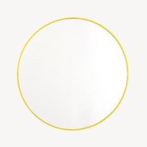 Espejo cirucla color amarillo varias medidas