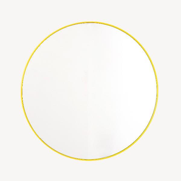 ESPEJO CIRCULAR COLOR AMARILLO (VARIAS MEDIDAS A ELEGIR)
