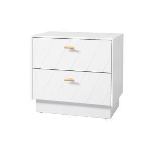 Mesita Diamond 2 C lacado blanco 51*50*34