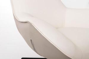 Hans 360º swivel armchair, beige upholstery