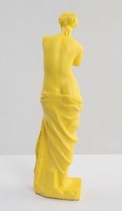 Sculpture Vénus jaune 30 cm