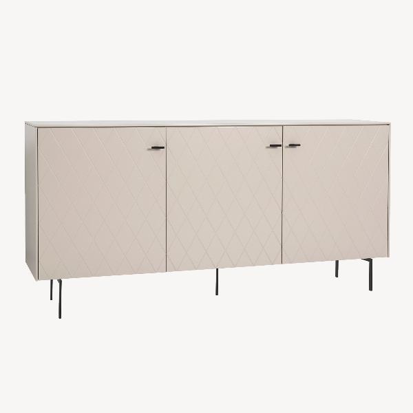 APARADOR DIAMOND 3 PUERTAS, VISAGRAS DE FRENO 182*80.5*40 CM. LACADO VISON