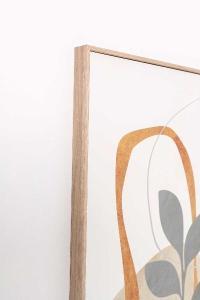 Set 2 cuadro con marco madera 50*70 cm/Ud.