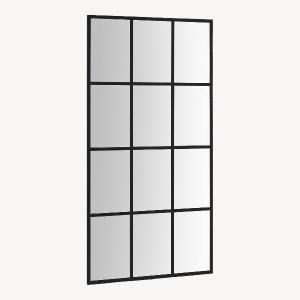 Espejo metal ventana negro 180*90
