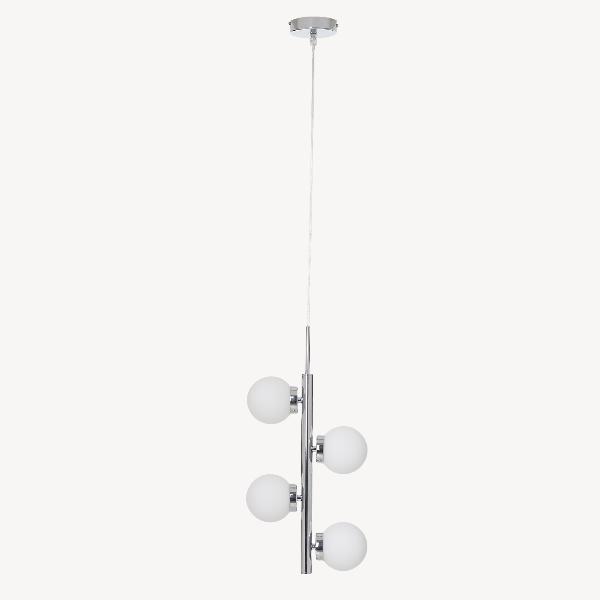 LAMPARA TECHO PLATA CROMO. 100*25*12 CM