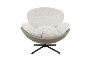 Sedia Egg girevole a 360º, rivestimento grigio