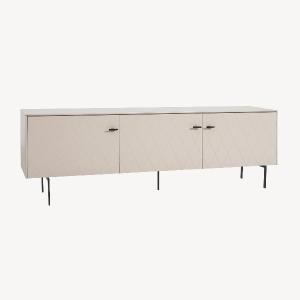 APARADOR DIAMOND 3 PUERTAS, VISAGRAS DE FRENO 182*90.5*40 CM. LACADO PERLADO
