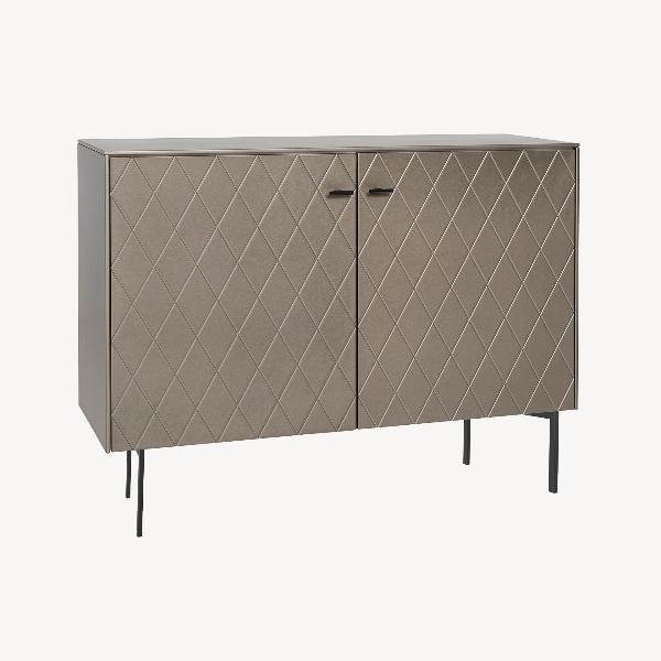 CONSOLA DIAMOND 2 PUERTAS, VISAGRA FRENO 121*80.5*40 CM. LACADO PERLADO