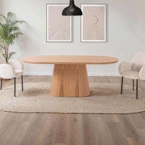 Table à manger en placage de chêne 200*90*75 cm