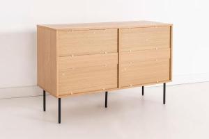 Nela oak veneer dresser (KIT)