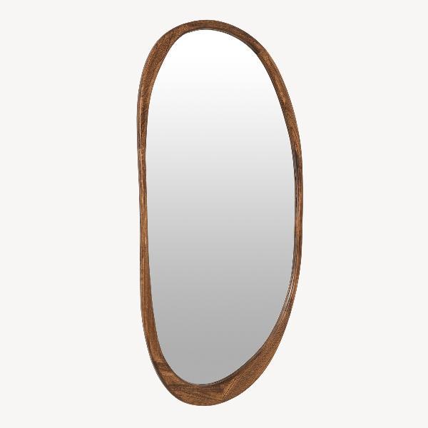 ESPEJO PARED MADERA NOGAL 180*75 CM, FORMA IRREGULAR