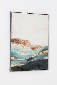 Set of 2 oil paintings with wooden frame 60*90 cm/unit.