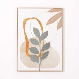 Set 2 cuadro con marco madera 50*70 cm/Ud.