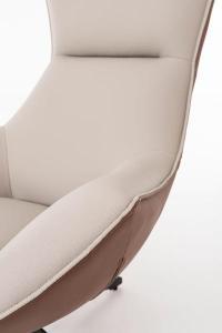 Hans 360º swivel armchair, caldera upholstery