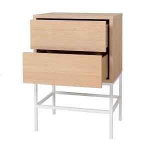 Push 2 C Tisch, Eichenmelamin, Metallgestell, 72,5*48*33,5 cm