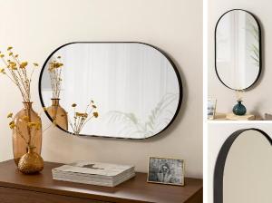 black oval mirror 44*72 cm