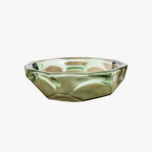 Green crystal centerpiece 25 cm