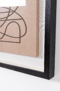 Display case with wooden frame 60*80 cm