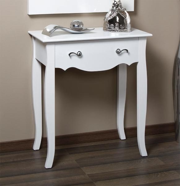 ENTRADA 1 CAJON ANCHO 70 CM. 70*80*33 CM. LACADO BLANCO