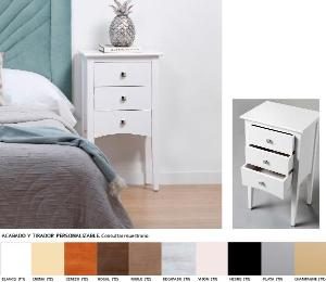 Mesita Oslo lacada blanco 72*40*32 cm