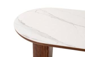 Mesa comedor chapa nogal y porcelanico 200*90*75 cm
