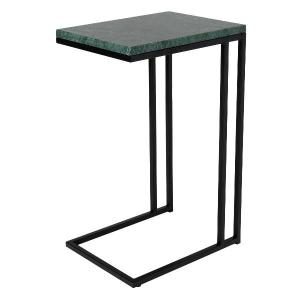 Mesita auxiliar alta, base metal y tapa marmol 78*40*30 (Elegir color base metal + color tapa mármol)