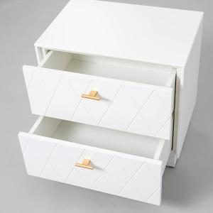 Mesita Diamond 2 C lacado blanco 51*50*34