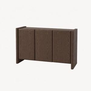Aparador gio. 3 puertas, chapa nogal 120*45*75.5 cm