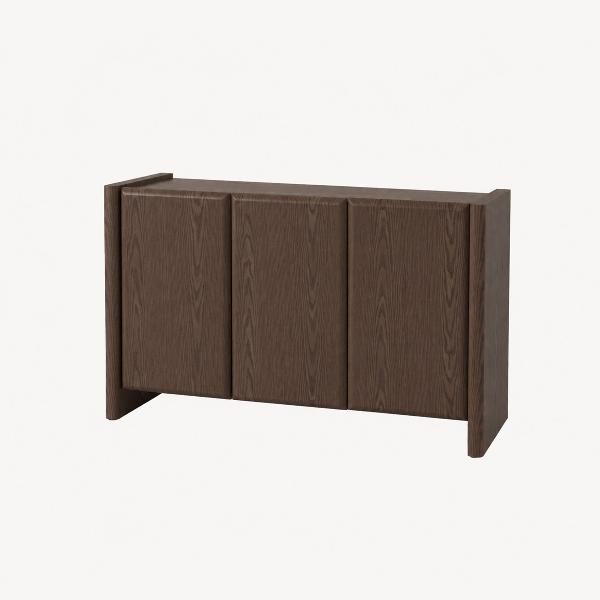 APARADOR GIO. 3 PUERTAS, CHAPA NOGAL 120*45*75.5 CM