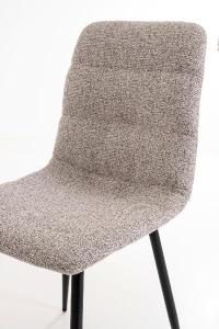 Silla Emma, tapizado gris. 90*44*55 cm