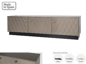 Mueble TV Diamond 3 P lacado perlado 180*50*40 cm