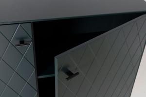 Consola Diamond 2 P lacado verde 121*80*40 cm