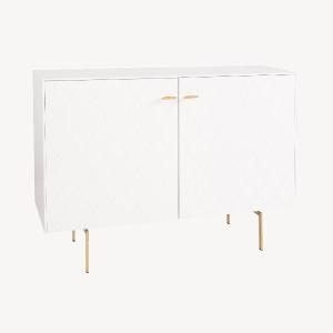 Consola Diamond 2 P lacado blanco 121*80*40 cm