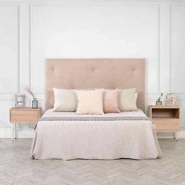 CABECERO ROMBOS A PUNTOS  (ELEGIR TAMAÑO Y TAPIZADO)