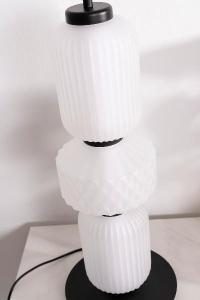 Lámpara Boheme con tulipas cristal blanco. 53*20*20 cm