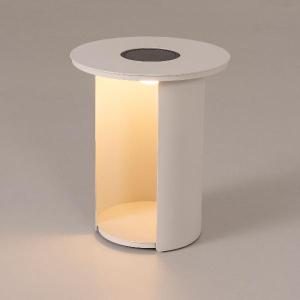 Mesa auxiliar Marbella para exterior 48*41*41 cm. (con luz solar LED)