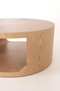 Mesa de sofá Judith, chapa roble. 80*80*35 cm