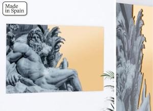 Cuadro cistal y metracrila escultura griega 80*120 cm