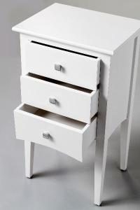 Mesita Oslo lacada blanco 72*40*32 cm