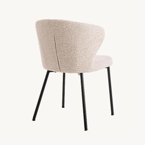 Silla Vega, tapizado beige. 83*50.5*60 cm