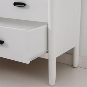 Florence 4-drawer dresser, white lacquer, 102 cm