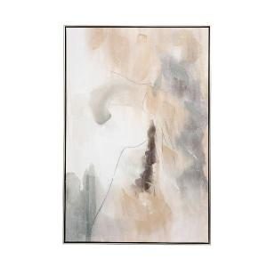 Set de 2 cuadros al óleo. Marco madera. 60*90 cm/ud.