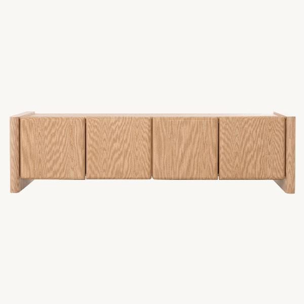 MUEBLE TV GIO. 4 PUERTAS, CHAPA ROBLE 180*45*50 CM