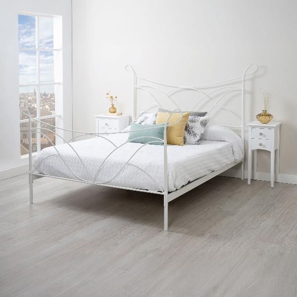 CAMA COMPLETA FORJA (CABECEROS RECTOS) CABECERO + PIECERO + LARGUEROS