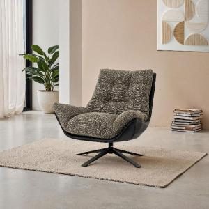 Fauteuil pivotant Ray 360º, revêtement vert