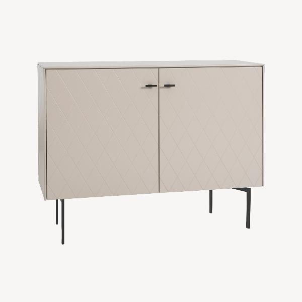 CONSOLA DIAMOND 2 PUERTAS, VISAGRA FRENO 121*80.5*40 CM. LACADO VISON