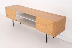 Mueble TV Kalmar chapa roble (KIT)