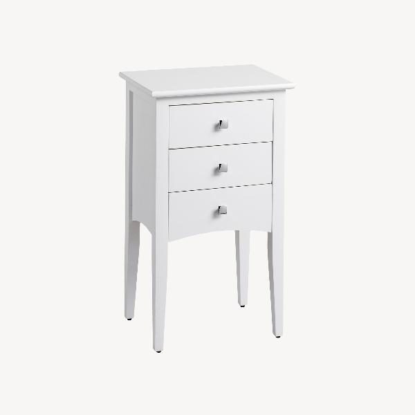 MESITA RECTA OSLO 3 CAJONES BLANCA. 40 X 70 X 30 CM